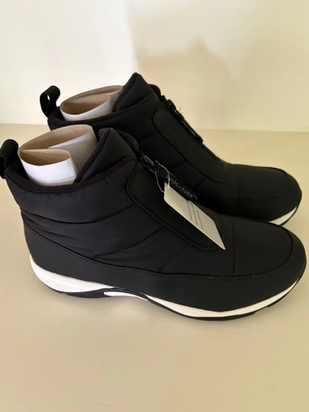 NWT Easy Spirit Edele Cold Weather Casual Black Booties  Sz 10 M